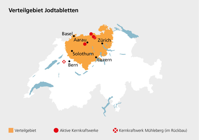 Verteilgebiet Jodtabletten