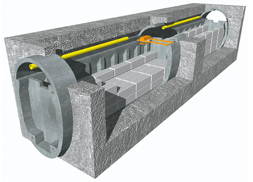 Tiefenlager Behälter Stollen Nagra